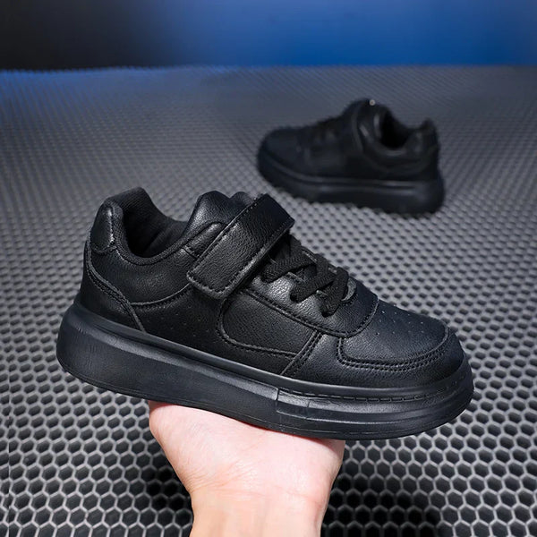 Tênis Casual Infantil Com Velcro e Cadarço Elástico