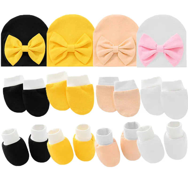 Kit Para Bebe Meia + Luva + Touca