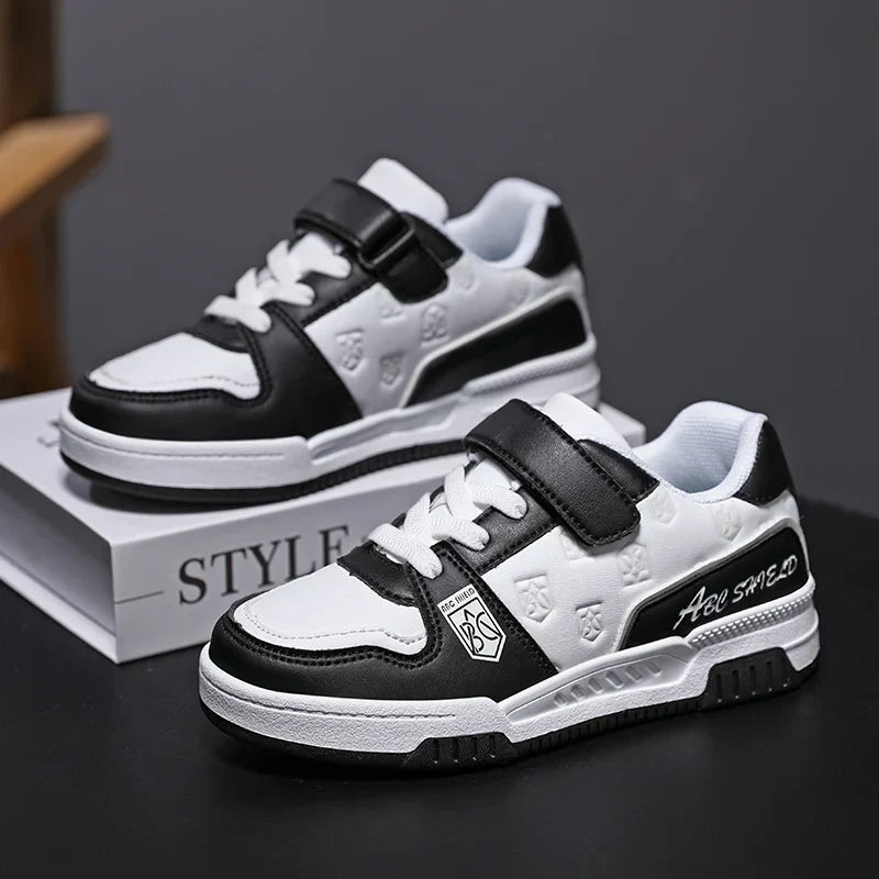 Tênis Infantil Masculino Casual Urbano com Velcro e Cadarço