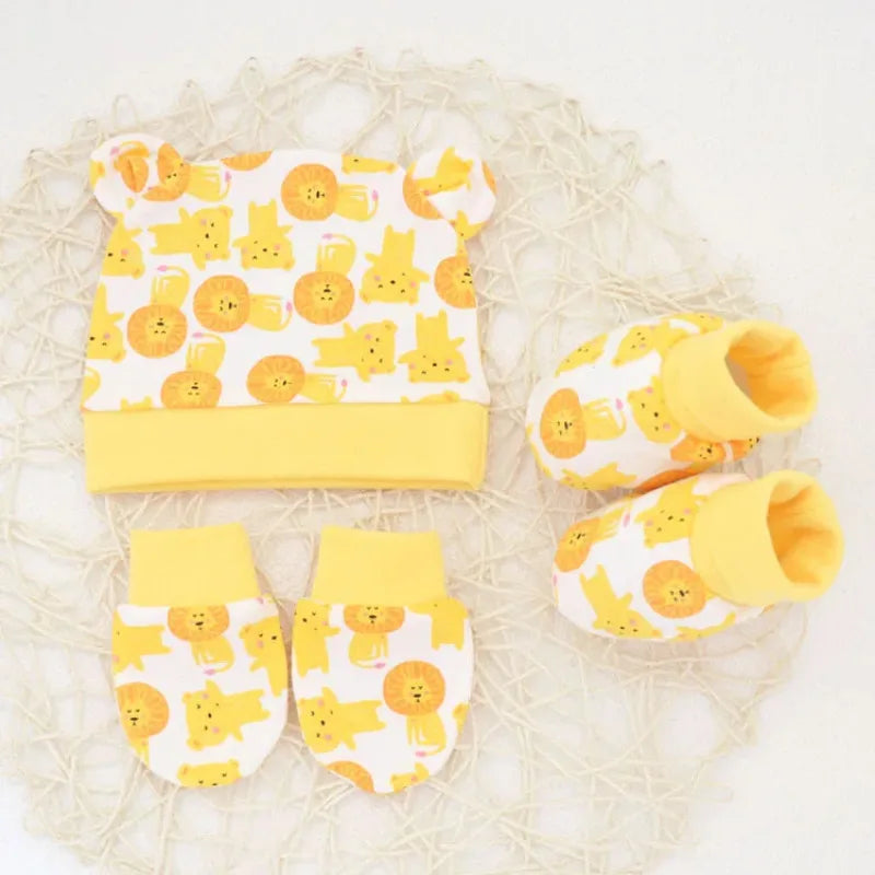 Kit Para Bebe Meia + Luva + Touca