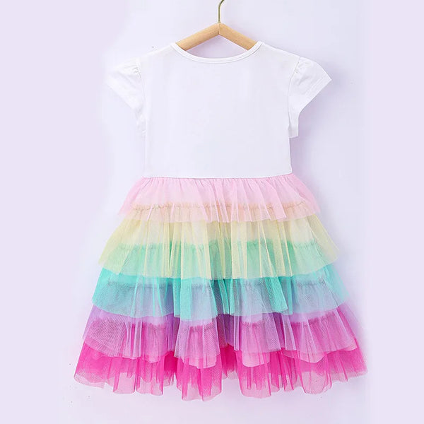 Vestido De Bebê Frozem Rosa