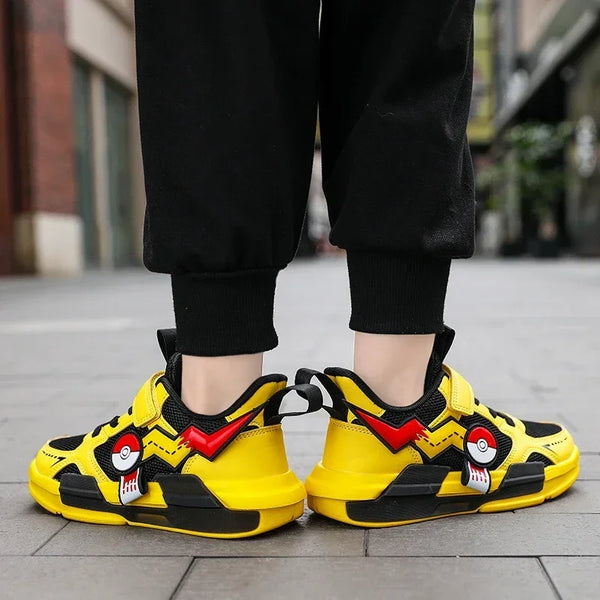 Tênis Infantil Pokémon Pikachu Amarelo com Velcro