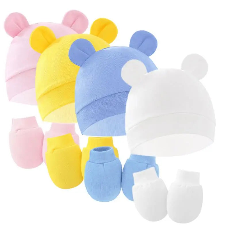 Kit Para Bebe Meia + Luva + Touca