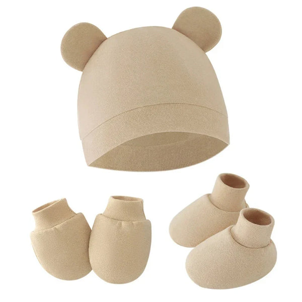 Kit Recem Nascido Meia + Luva + Touca