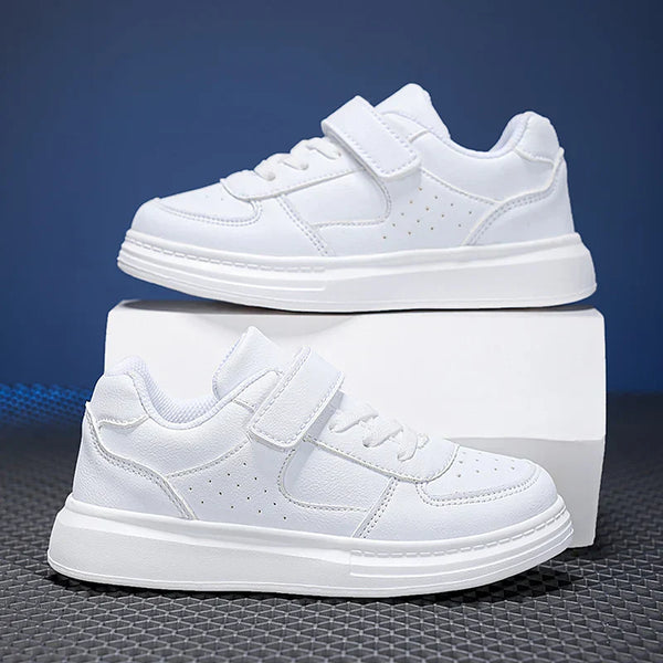 Tênis Casual Infantil Com Velcro e Cadarço Elástico