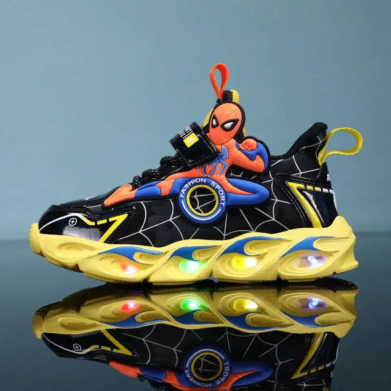 Tênis Infantil Homem-Aranha com Luz LED