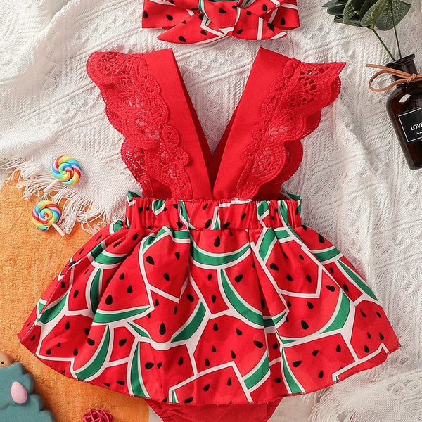 Vestido Bebe Melancia Bella