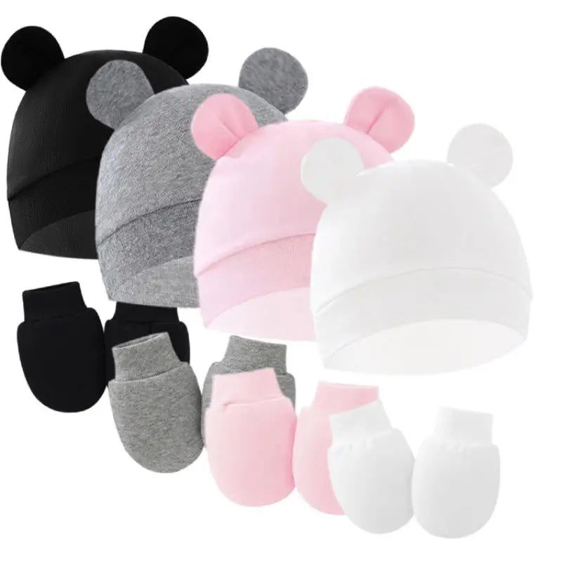 Kit Para Bebe Meia + Luva + Touca