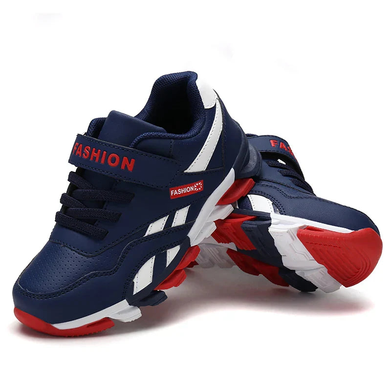 Tênis Infantil  Masculino Esportivo com Velcro e Cadarço