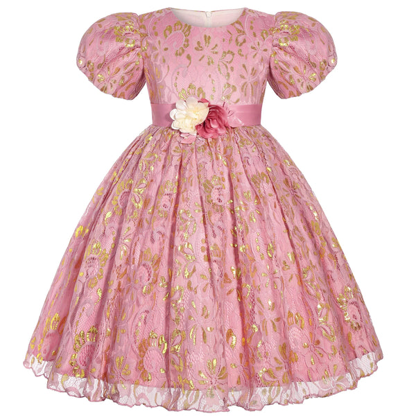 Vestido de Festa Infantil Solene