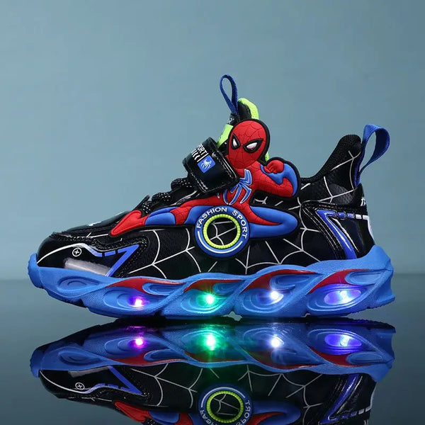Tênis Infantil Homem-Aranha com Luz LED