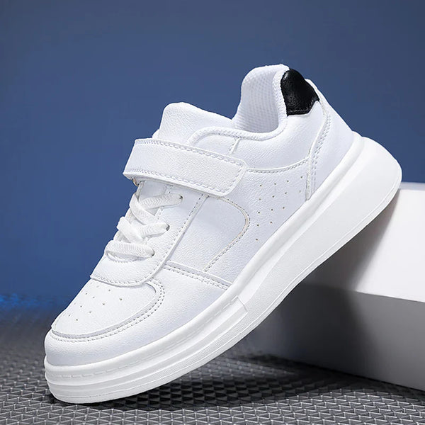 Tênis Casual Infantil Com Velcro e Cadarço Elástico