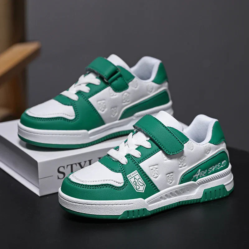 Tênis Infantil Masculino Casual Urbano com Velcro e Cadarço