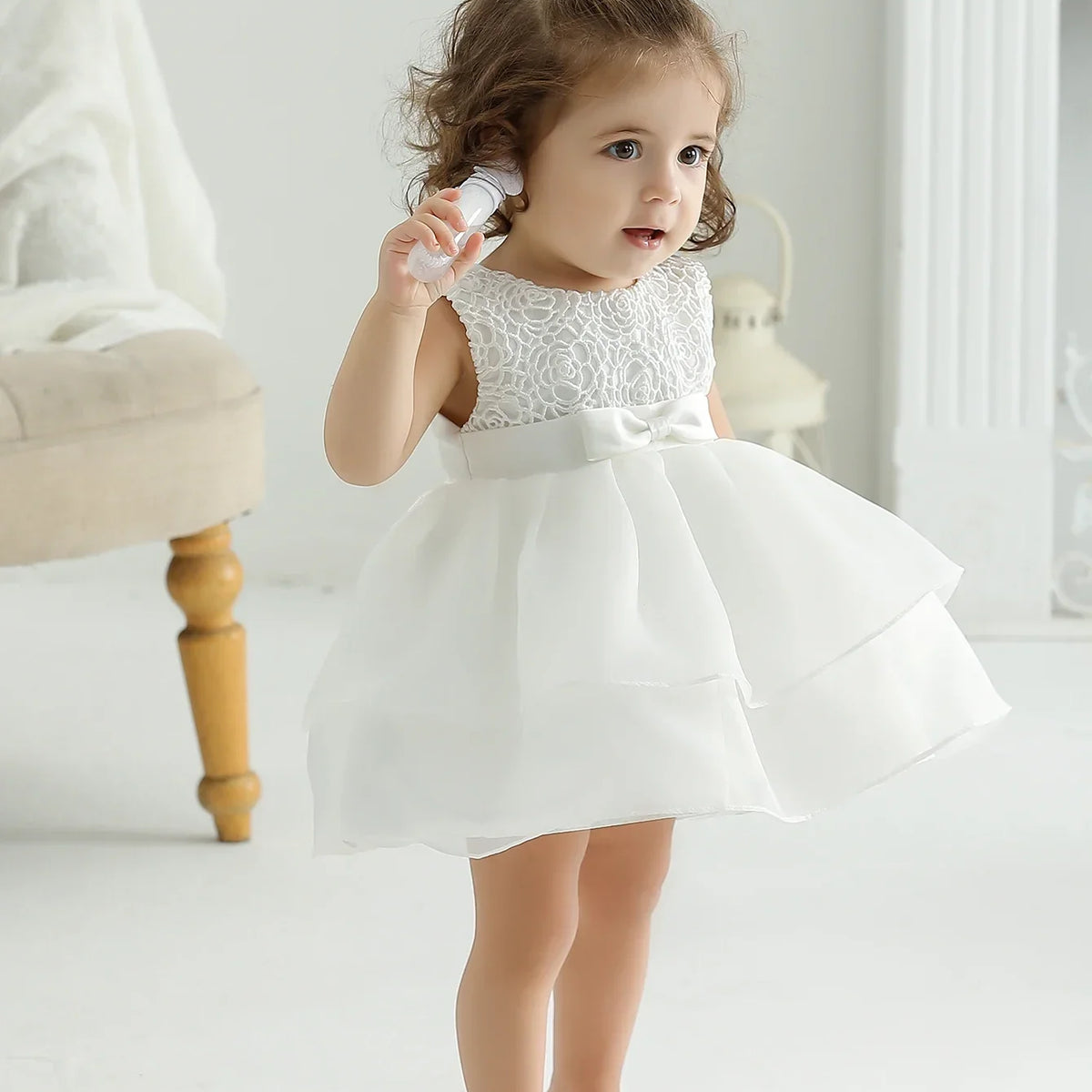 Vestido de Batizado Bebe ingrid