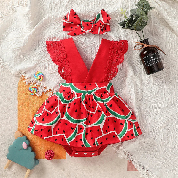 Vestido Bebe Melancia Bella