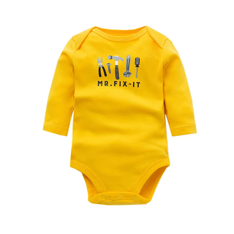 Kit Com 2 Bodies Bebê Menino Manga Longa