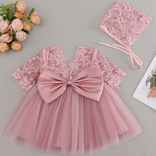 Vestido Bebe Rosa Larah