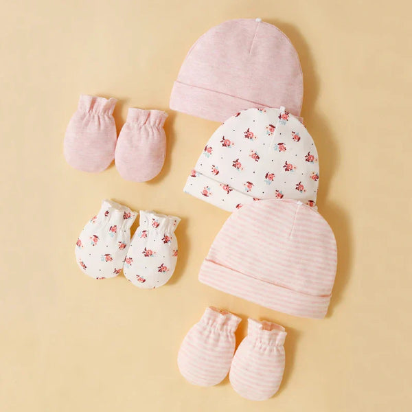 Kit Para Bebe Meia + Luva + Touca