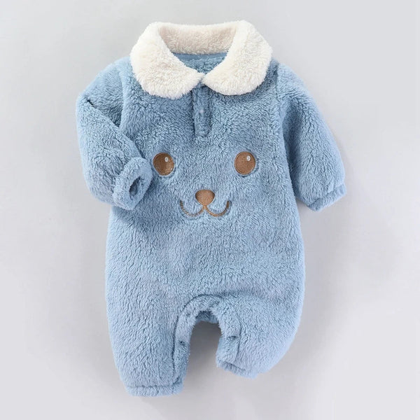 Macacão Peluciado Unisex Carinha de Ursinho