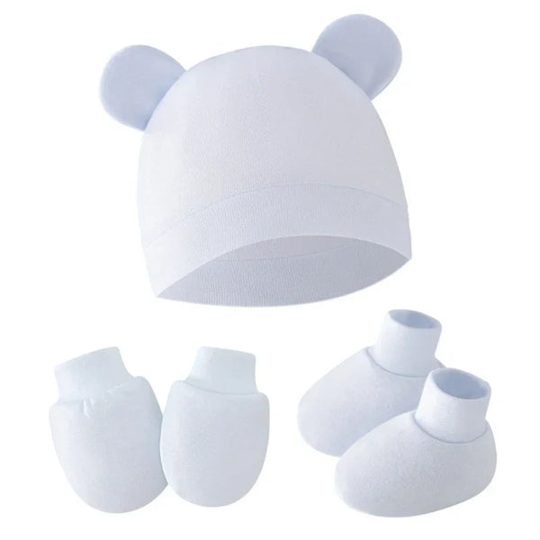 Kit Recem Nascido Meia + Luva + Touca