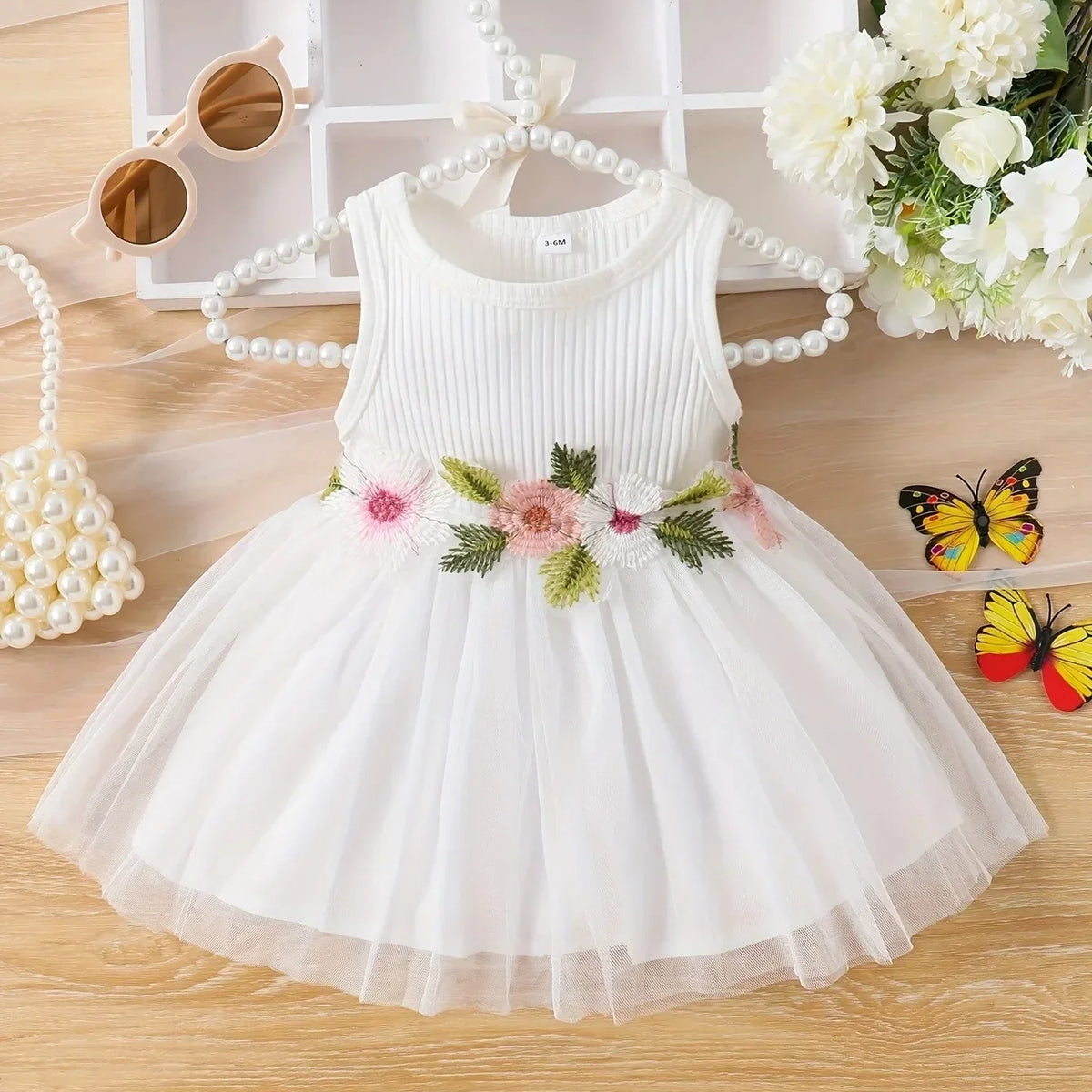 Vestido Recem Nascido Orquídea