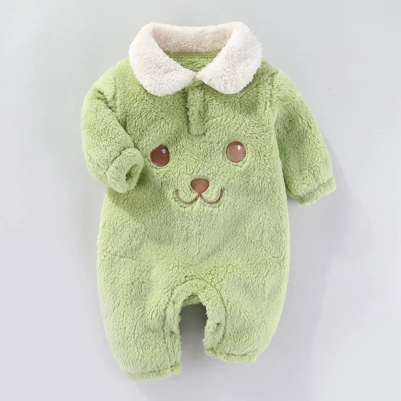 Macacão Peluciado Unisex Carinha de Ursinho