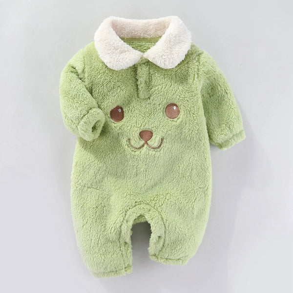 Macacão Peluciado Unisex Carinha de Ursinho