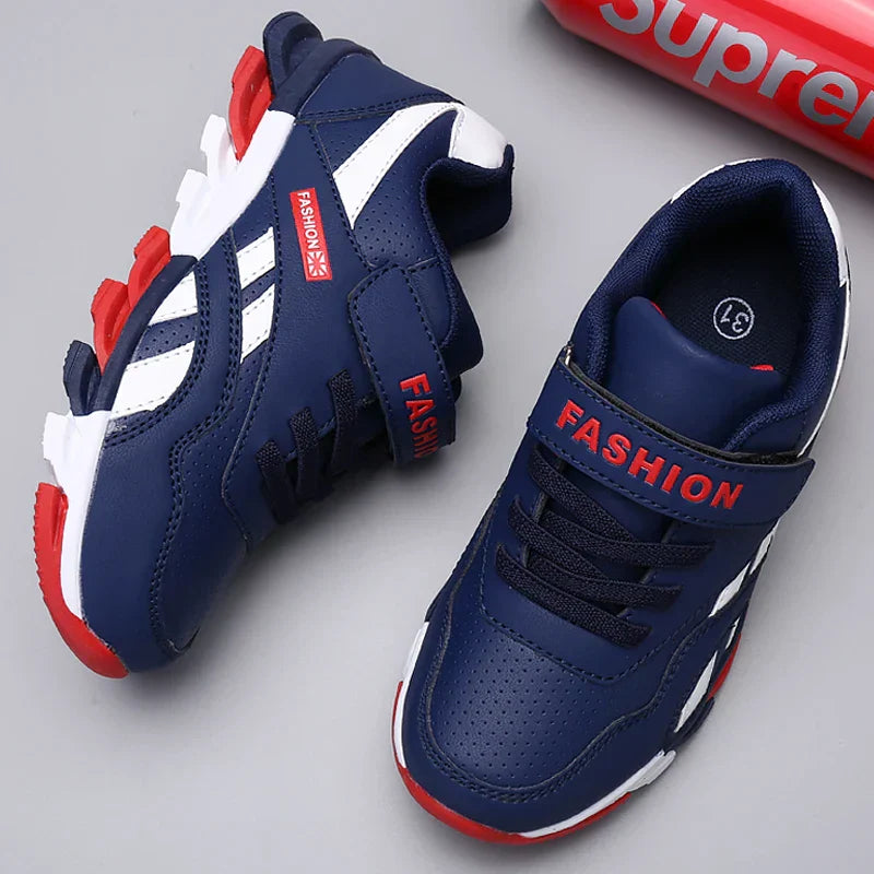 Tênis Infantil  Masculino Esportivo com Velcro e Cadarço
