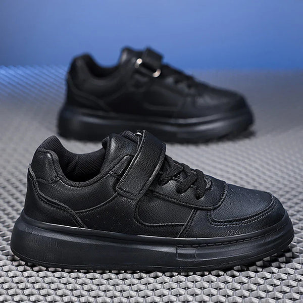 Tênis Casual Infantil Com Velcro e Cadarço Elástico