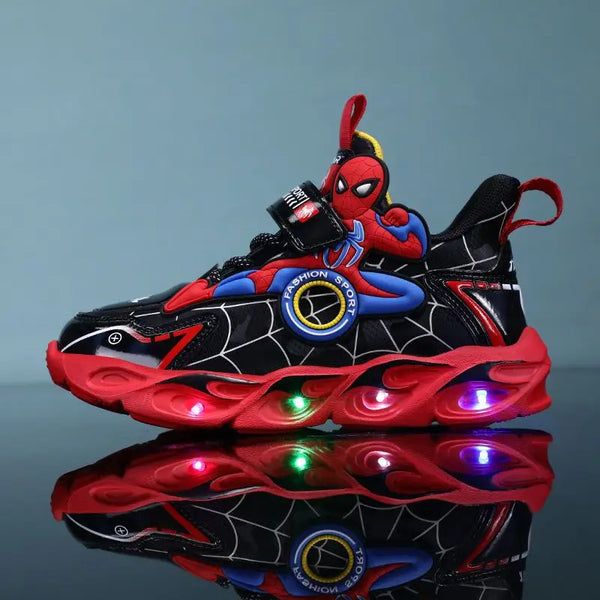 Tênis Infantil Homem-Aranha com Luz LED