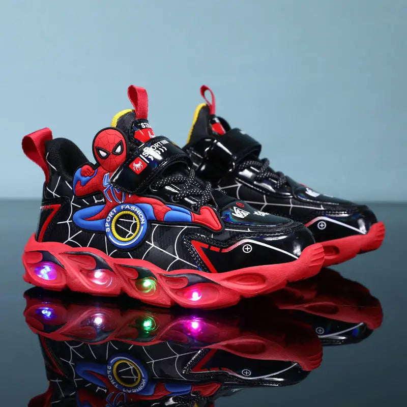 Tênis Infantil Homem-Aranha com Luz LED